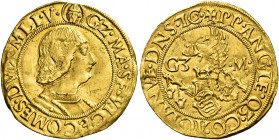 Milano. Galeazzo Maria Sforza, 1466-1476 

Ducato, AV 3,50 g. Testina di Sant’Ambrogio GZ MA SF VICECOMES DVX MLI V Busto corazzato a d. Rv. PP ANGL...