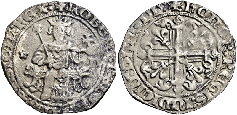 Napoli. Roberto d’Angiò, 1309-1343 

Gigliato, AR 3,86 g. + ROBERT DEI GRA IER...