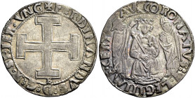 Napoli. Ferdinando I d’Aragona, 1458-1494 

Coronato, AR 3,94 g. FERDINANDVS D G R SI IER VNG Croce potenziata, non striata; sotto, B (Benedetto Cot...