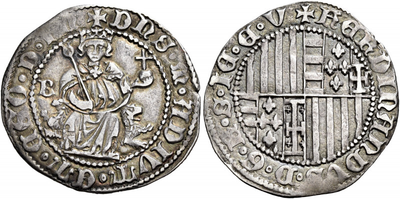 Napoli. Ferdinando I d’Aragona, 1458-1494 

Carlino, AR 3,57 g. FERDINANDVS D ...