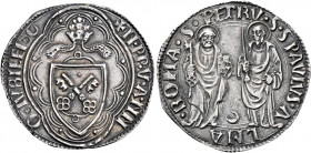 Roma. Nicolò V (Tommaso Parentucelli), 1447-1455 

Grosso del Giubileo 1450, AR 3,80 g. + N PP V ANN – O IVBILEI crescente (segno di zecchiere non i...