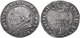 Roma. Sisto IV (Francesco della Rovere), 1471-1484 

Doppio grosso, AR 6,99 g. SIXTVS IIII PONT MAX VRBE REST Busto a s., con piviale ornato da fogl...