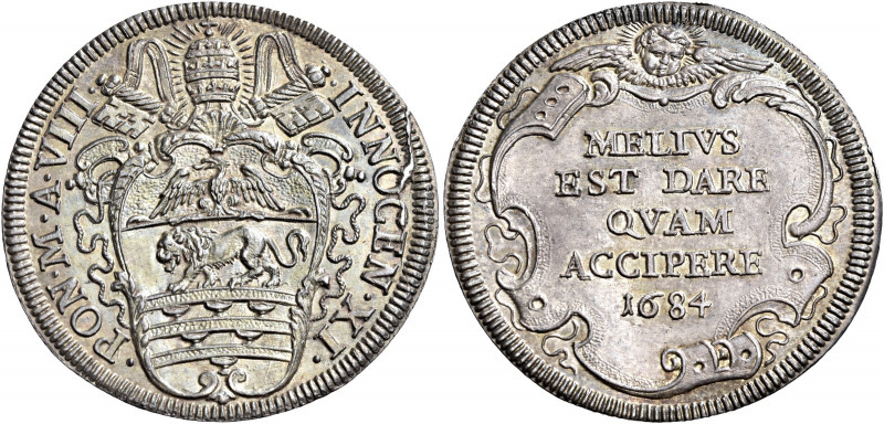 Roma. Innocenzo XI (Benedetto Odescalchi), 1676-1689 

Testone anno VIII/1684,...