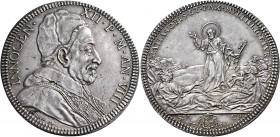 Roma. Innocenzo XII (Antonio Pignatelli), 1691-1700 

Piastra anno VIII/1698, AR 31,99 g. INNOCEN – XII P M AN VIII Busto a d. con camauro, mozzetta...