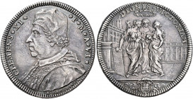 Roma. Clemente XI (Gianfrancesco Albani), 1700-1721 

Testone anno VI , AR 9,17 g. CLEMENS XI – P M A VI Busto a s. con camauro, mozzetta e stola or...