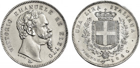Savoia. Vittorio Emanuele II re eletto, 1859-1861 

Lira 1860 Firenze. Pagani 441a. MIR 1067d.
Conservazione eccezionale, Fdc

Sigillata Angelo B...