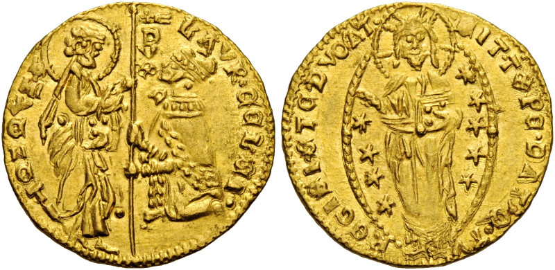 Venezia. Lorenzo Celsi, 1361-1365 

Ducato, AV 3,53 g. LAVR CELSI – •S•M VENET...