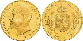 Bulgaria. Ferdinando I, 1887-1918 

Da 100 leva 1908 (1912) R. Friedberg 5.
Fdc-F.S.

Sigillata Raffaele Negrini 2 luglio 2003.