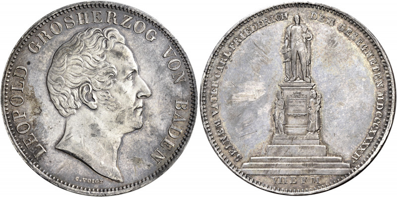 Germania. Baden. Karl Leopold Friedrich, 1830-1852 

Doppio tallero 1844. Dave...