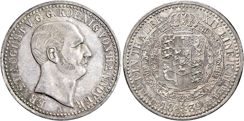 Germania. Hannover. Ernst August, 1837-1851 

Tallero 1839. Davenport 667.
Pa...