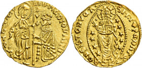 Grecia. Filippo Maria Visconti, 1421-1436 

Imitazione del ducato veneto, AV 3,48 g. Gamberini 398. Friedberg 4.
q.Spl / Spl