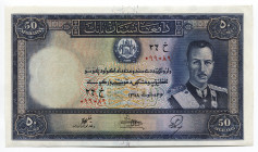 Afghanistan 50 Afghanis 1939 R
P# 25a; UNC; "Mohammed Zahir Shah"; Rare