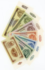 Mongolia Lot of 6 Banknotes 1966 - 1983
P# 39a; 42 - 45; 47; 48; UNC