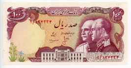 Iran 100 Rials 1976 (ND)
P# 108; #134334; UNC