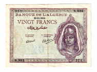Algeria 20 Francs 1944
P# 92; XF