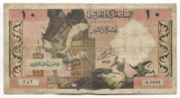 Algeria 10 Dinars 1964
P# 123a; # 041175747; F