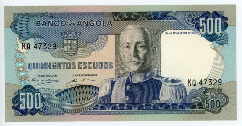 Angola 500 Escudos 1972
P# 102; #KQ47329; AUNC