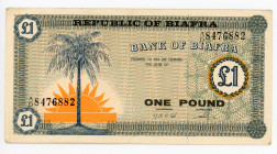 Biafra 1 Pound 1967
P# 2; # A/D 8476882; AUNC-
