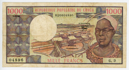 Congo 1000 Francs 1982
P# 3e; # G.9 04896; VF