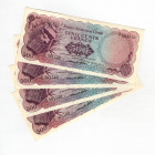 Congo Democratic Republic 4 x 500 Francs 1961 Old Forgery
P# 7ax; AUNC-UNC