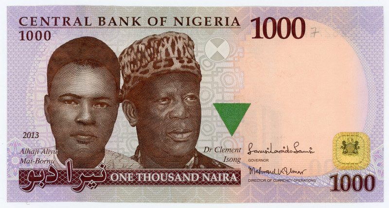 Nigeria 1000 Naira 2013
P# 36f; #282747; UNC