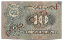 Estonia 10 Krooni 1937 Specimen
P# 67s; VF