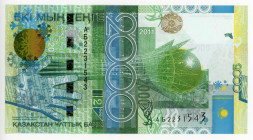 Kazakhstan 2000 Tenge 2011
P# 36; #АБ2231543; UNC