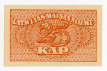 Latvia 25 Kapeikas 1920
P# 11; UNC