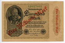 Germany - Weimar Republic 1000000 Mark on 1000 Mark 1923 
P# 113; #027661; XF