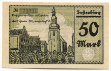 Germany - Weimar Republic East Prussia Insterburg 50 Mark 1922 Notgeld
Karpinski# 19.5A; # 15931; UNC