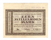 Germany - Weimar Republic Konigsberg 10 Milliard Mark 1923
Karpinski# 23.19A; VF+