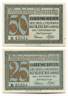 Germany - Weimar Republic Prussia Pomerania City of Kolberg 25 & 50 Pfennig 1921
DeNG 1/2# 737.2 1/3; DeNG 1/2# 737.2 2/3; Poland city Kołobrzeg; UNC...