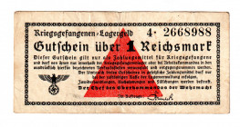 Germany - Third Reich Lagergeld 1 Reichsmark 1939
Ro# 518; XF