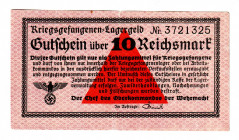 Germany - Third Reich Lagergeld 10 Reichsmark 1939
Ro# 521; VF-XF