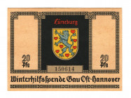 Germany - Third Reich Winterhelp Hannover 20 Pfennig 1940
Kroll# NL; UNC