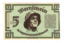 Germany - Third Reich Winterhelp 5 Reichsmark 1939
Kroll# 363; AUNC