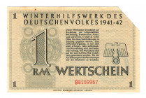 Germany - Third Reich Winterhelp 1 Reichsmark 1941 - 1942
Kroll# 406; UNC