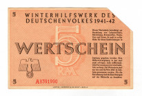 Germany - Third Reich Winterhelp 5 Reichsmark 1941 - 1942
Kroll# 407; AUNC