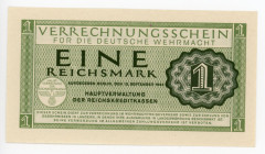 Germany - Third Reich 1 Reichsmark 1944
P# M38; UNC