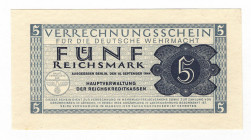 Germany - Third Reich 5 Reichsmark 1944
P# M39; UNC