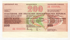 Germany - FRG Travellers Cheque 200 Mark 1980
UNC