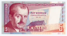 Germany - FRG 5 Schilling 2019 Specimen "Porshe 356"
# A1 000213; Fantasy Banknote; Limited Edition; Made by Matej Gábriš; BUNC