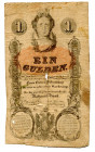 Austria 1 Gulden 1858
P# A84; #61; VG+/F-, with tear
