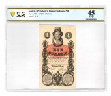 Austria 1 Gulden 1858 PCGS 45 PPQ
P# A84; Rare condition; XF