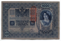Austria 1000 Kronen 1902 (1919)
P# 59; # 1410 89416; UNC-