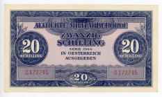 Austria 20 Schilling 1944
P# 107; #172745; XF+/AUNC-