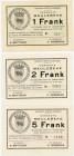 Belgium 1 - 2 - 5 - 10 - 20 Francs 1940
VF-UNC