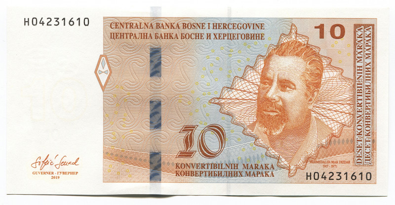 Bosnia & Herzegovina 10 Convertible Maraka 2019
P# 80a; #H04231610; UNC