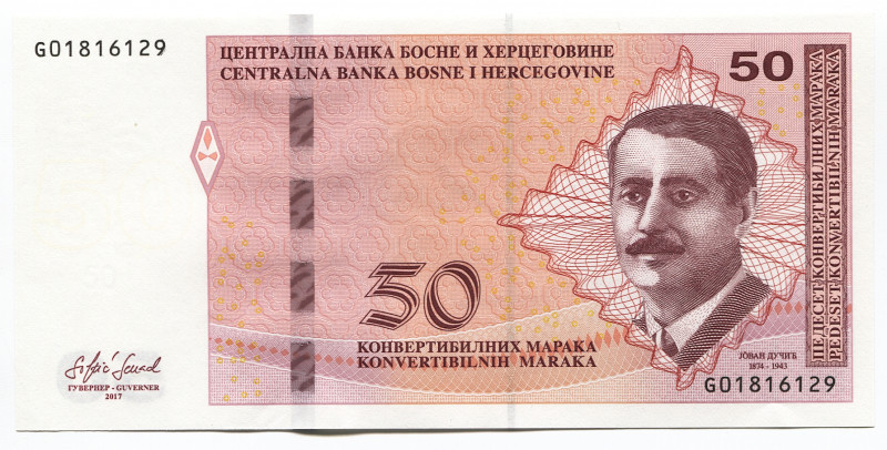 Bosnia & Herzegovina 50 Convertible Maraka 2017
P# 85b; #G01816129; UNC