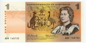 Australia 1 Dollar 1966 (ND)
P# 37a; #ABV148702; UNC